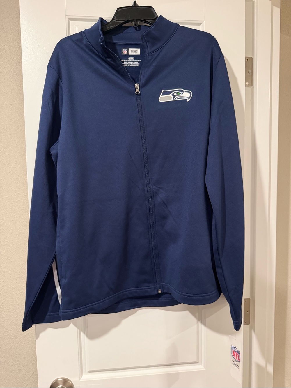 NFL Navy Full-Zip Seattle Seahawks Performance Jacket